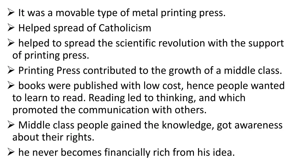 it was a movable type of metal printing press
