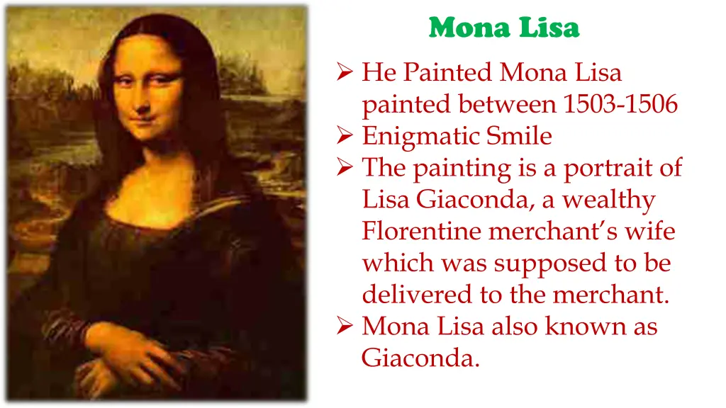 mona lisa