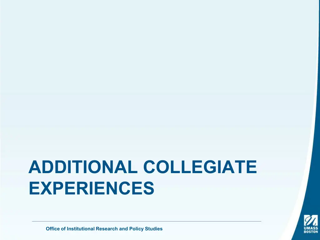 additional collegiate experiences
