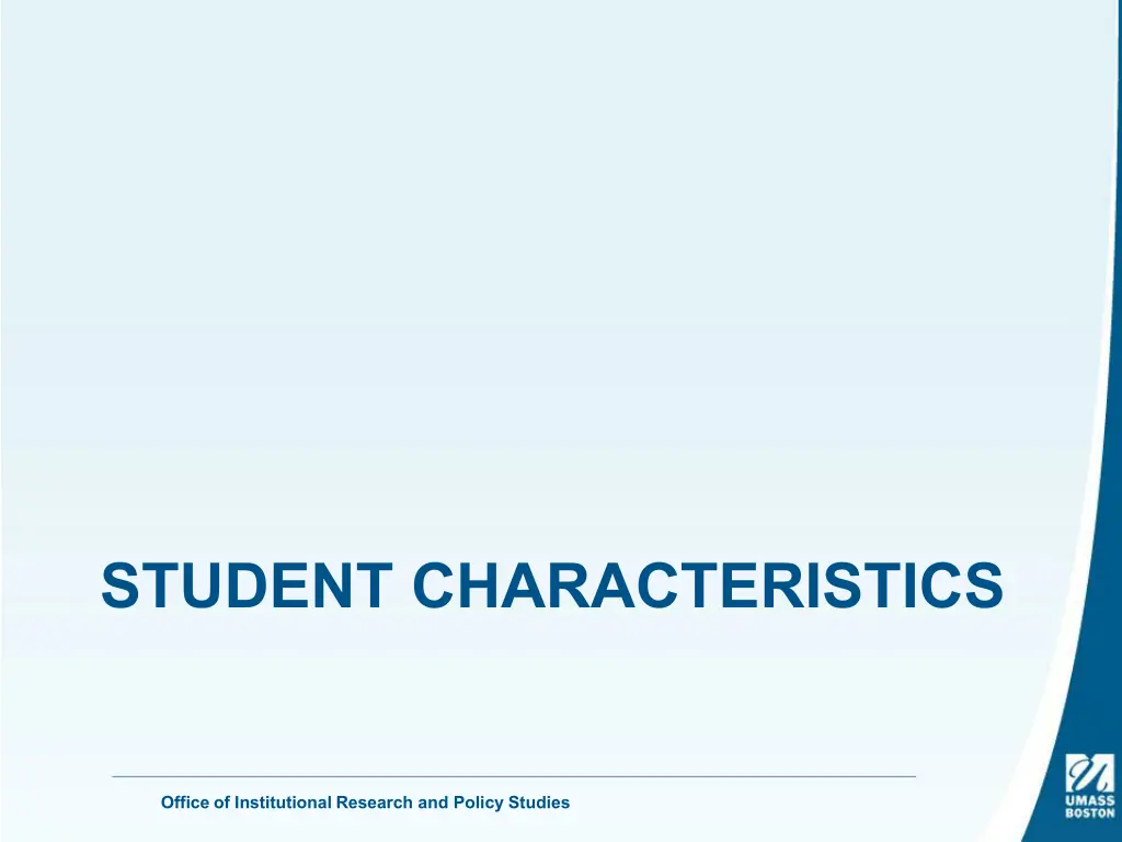 student characteristics
