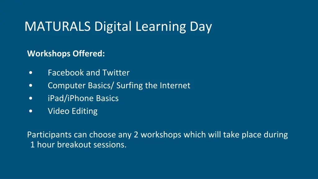 maturals digital learning day