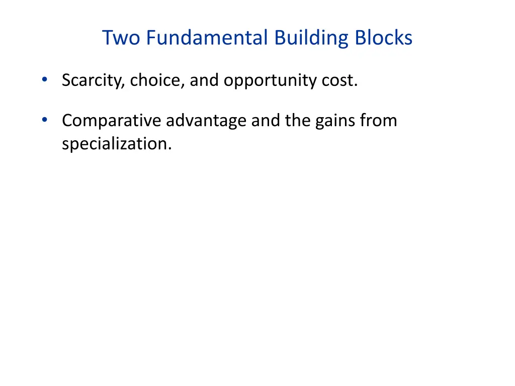two fundamental building blocks