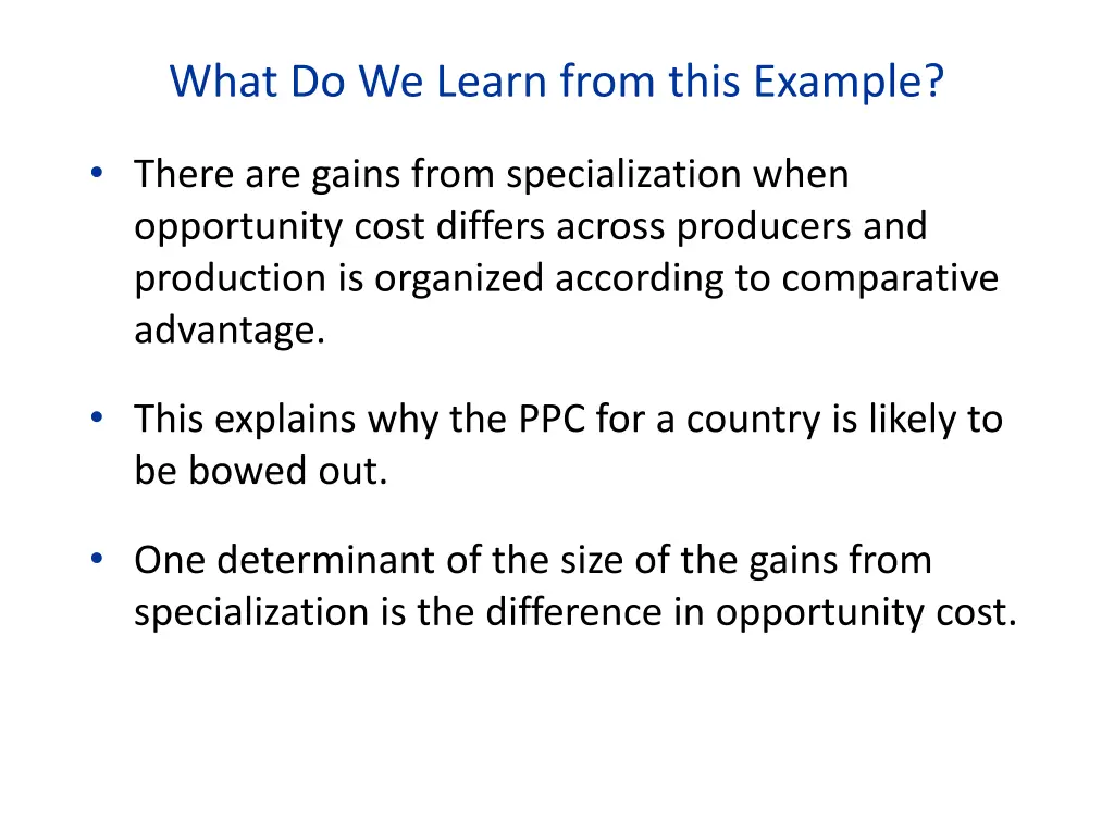 what do we learn from this example 2