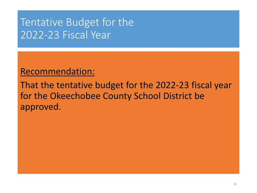 tentative budget for the 2022 23 fiscal year