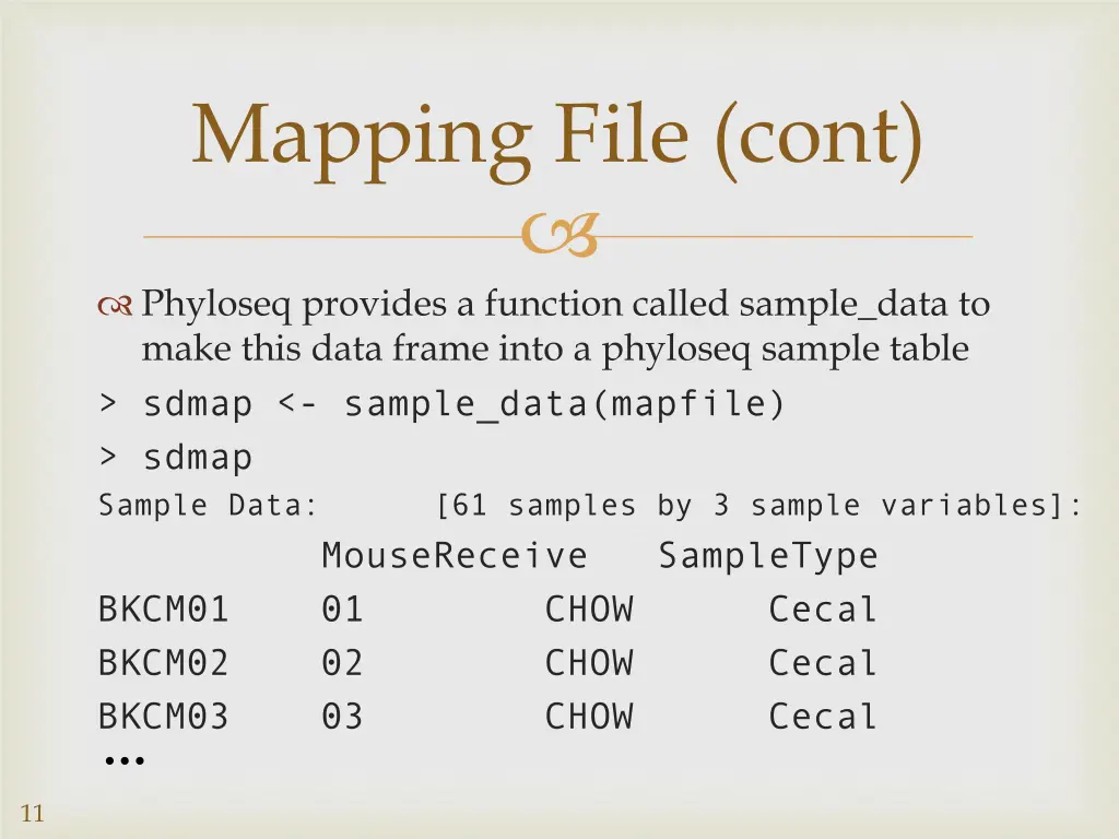 mapping file cont 1