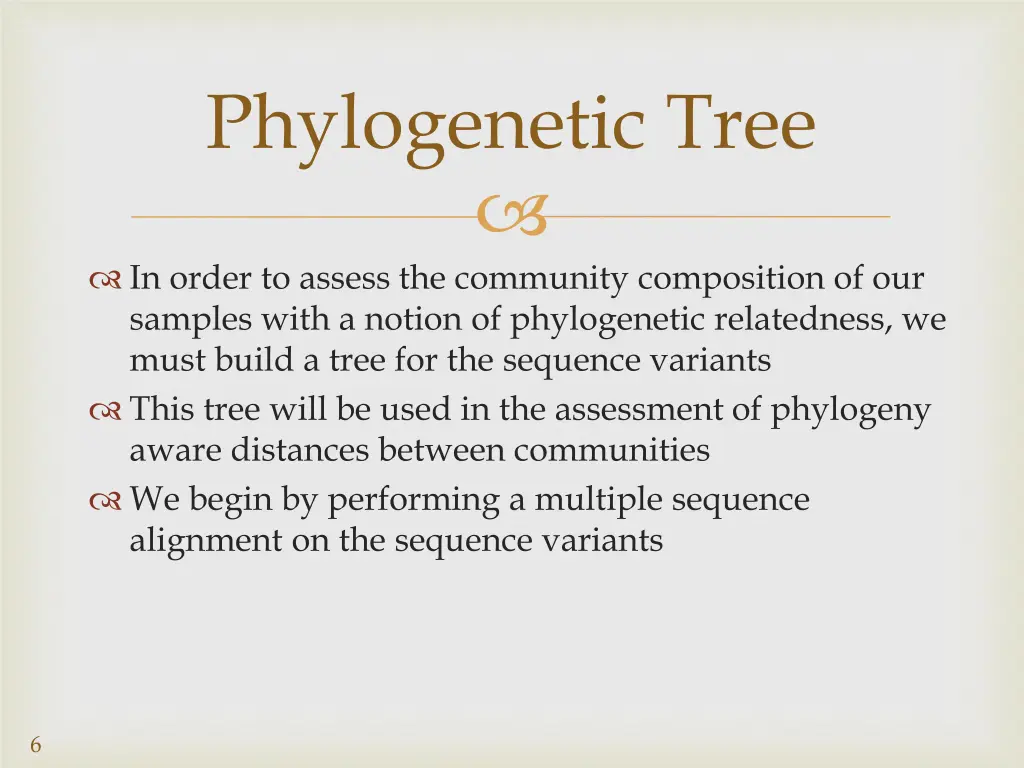 phylogenetic tree