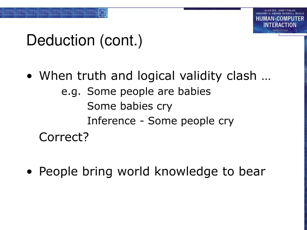 deduction cont