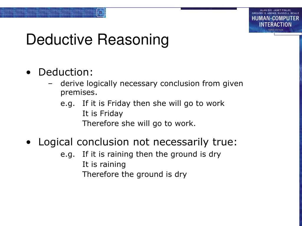 deductive reasoning