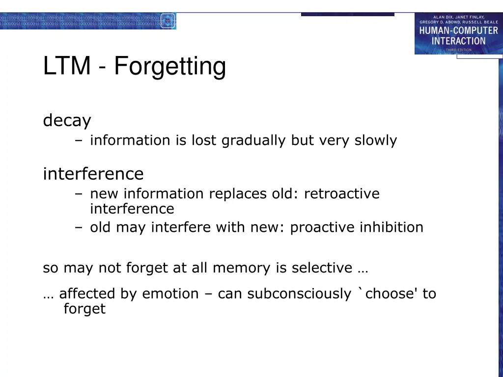 ltm forgetting