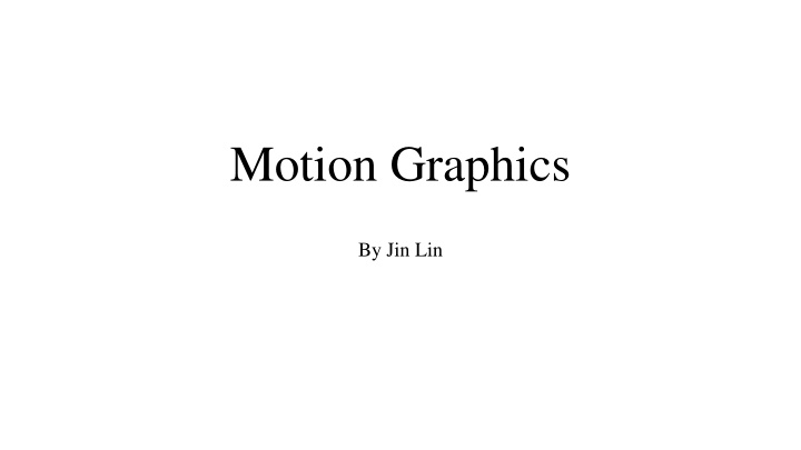 motion graphics