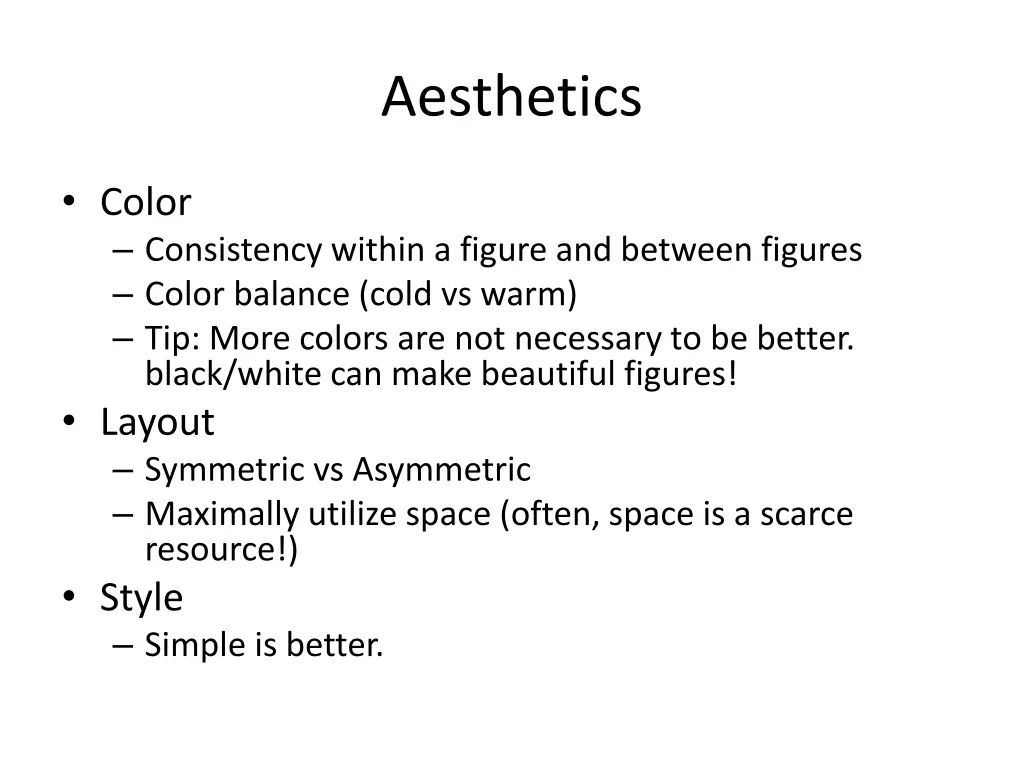 aesthetics
