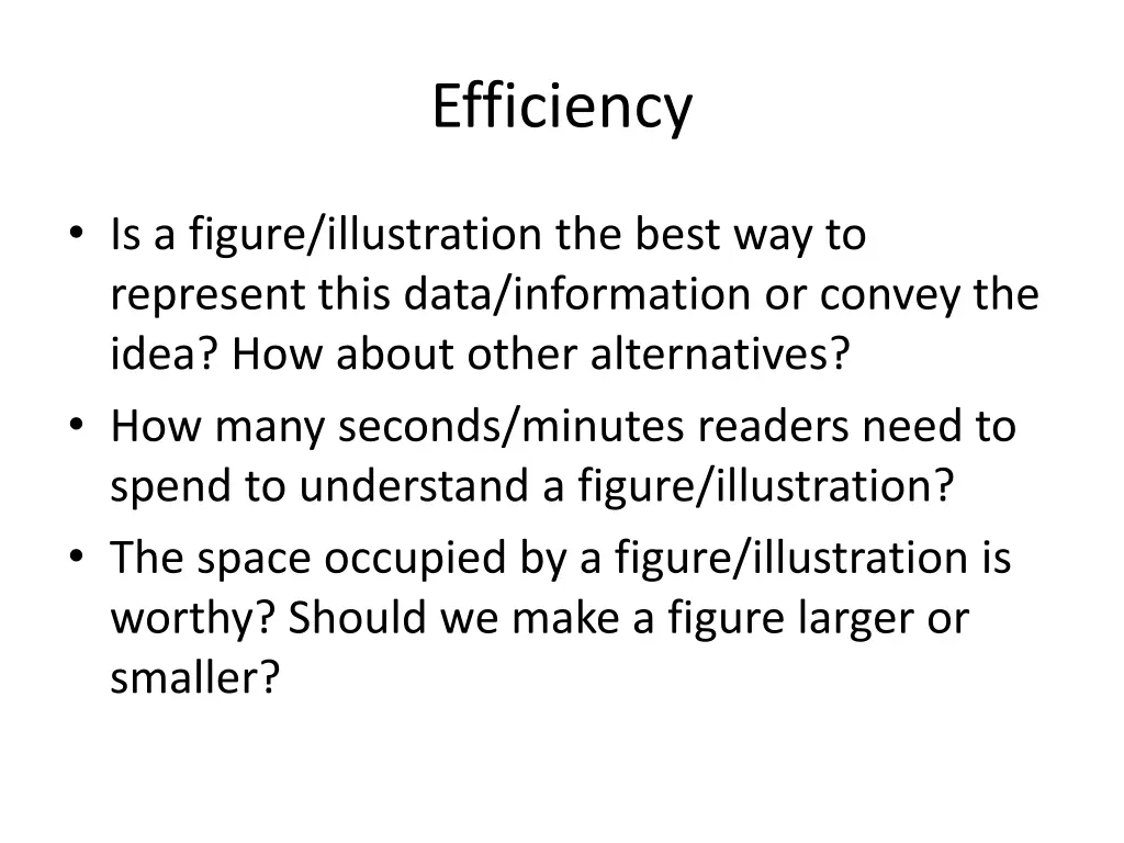 efficiency