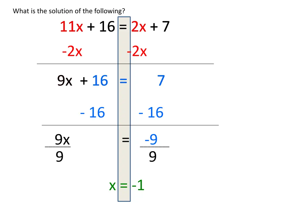 what is the solution of the following 2