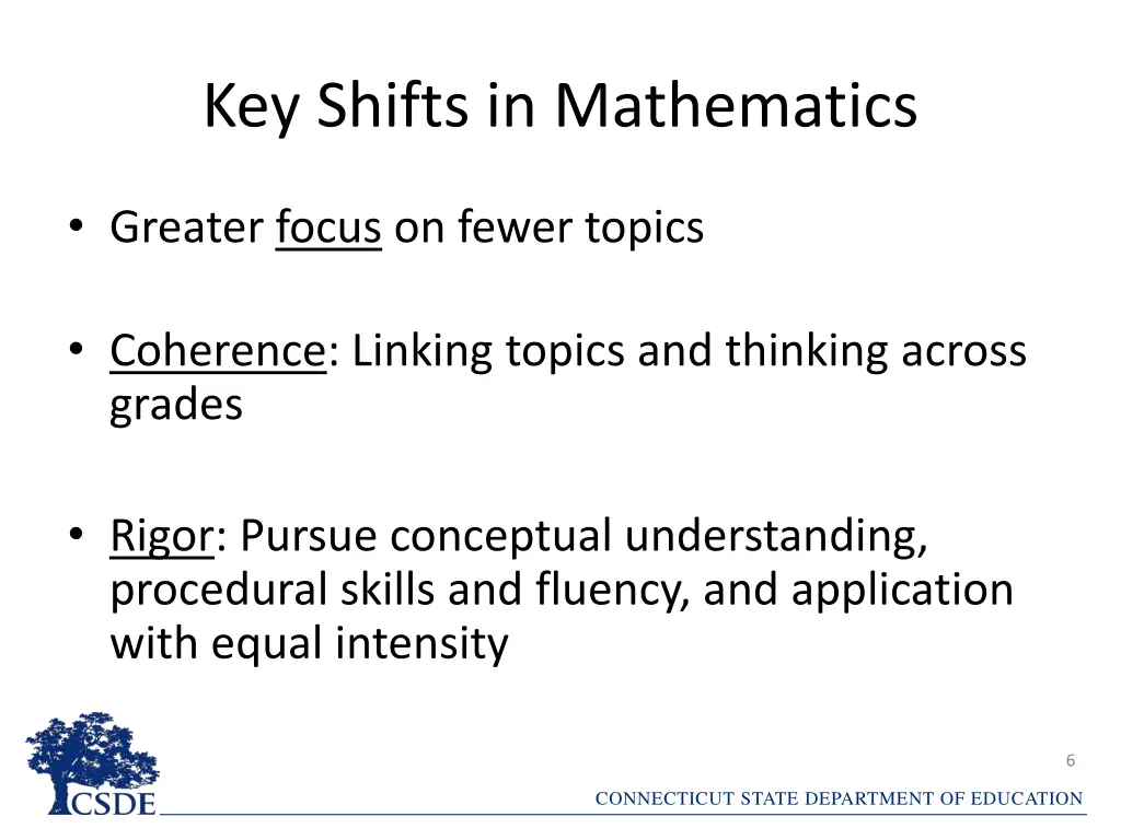 key shifts in mathematics