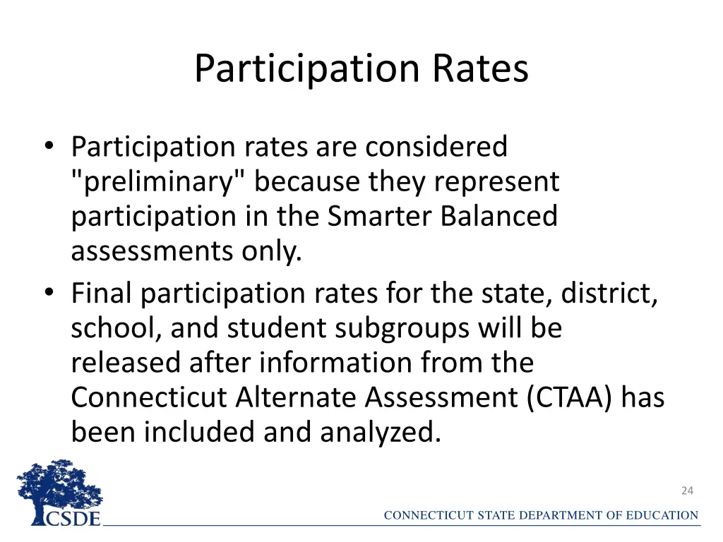 participation rates