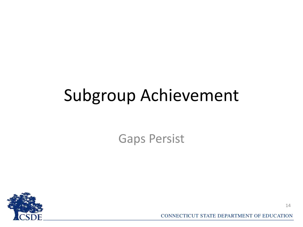 subgroup achievement
