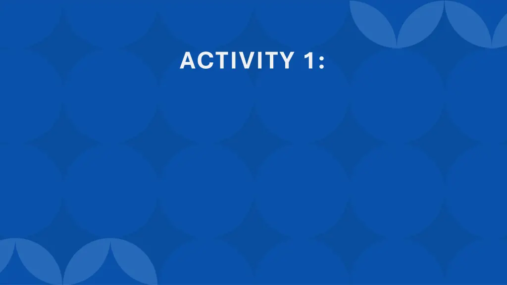 activity 1