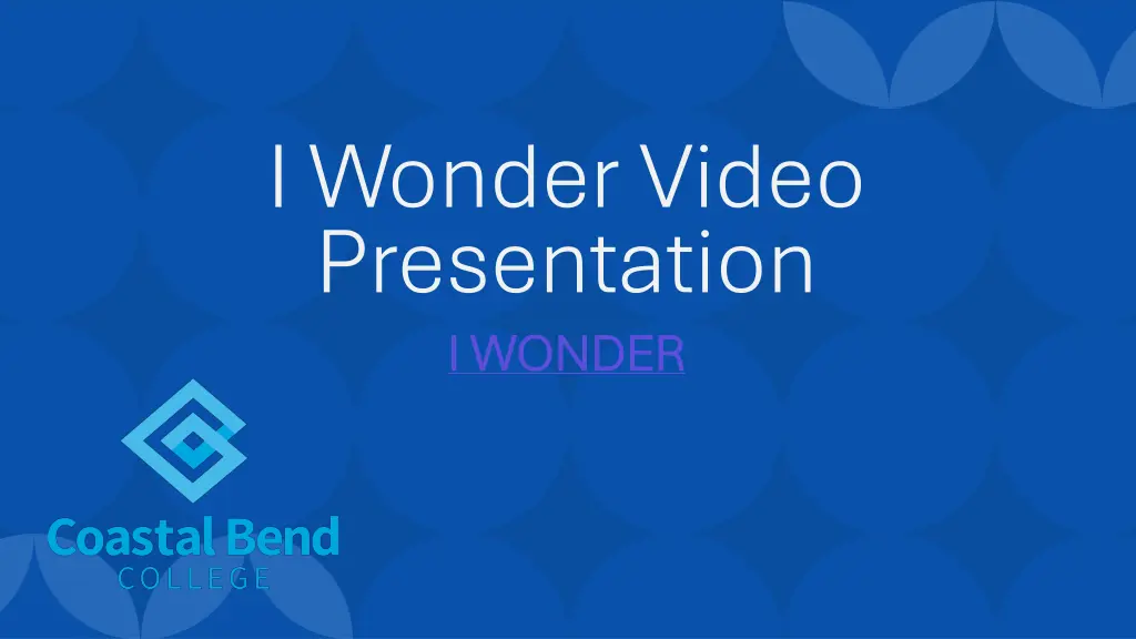i wonder video presentation i wonder i wonder