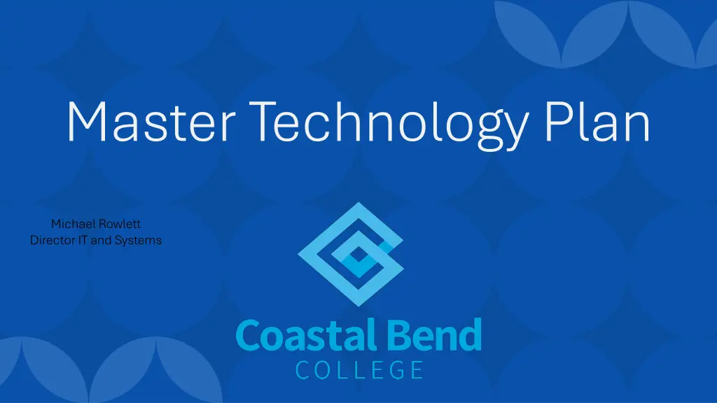 master technology plan