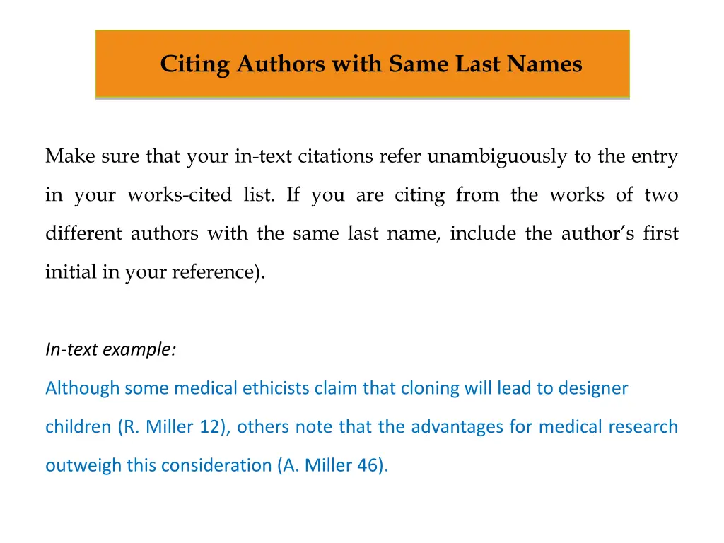 citing authors with same last names