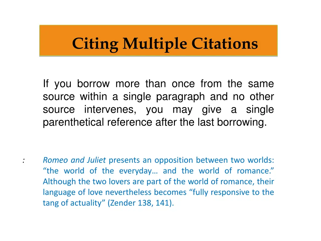 citing multiple citations