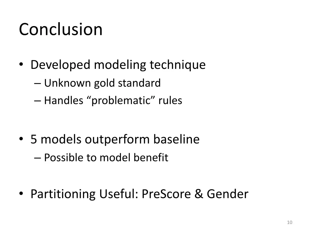 conclusion
