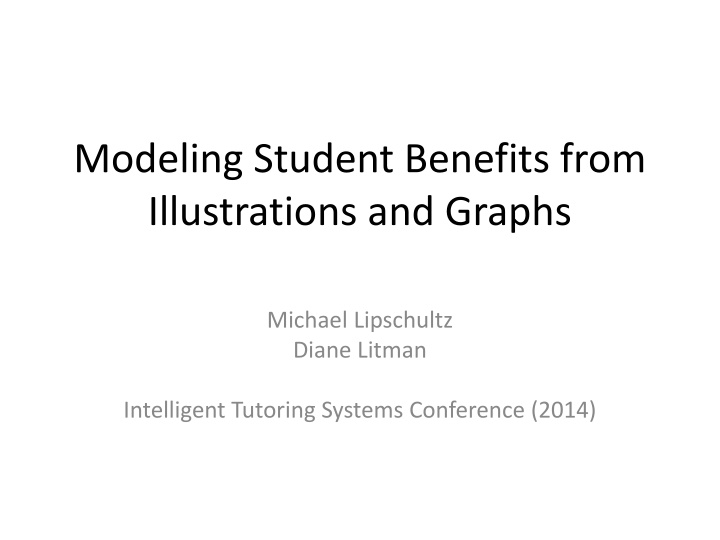modeling student benefits from illustrations