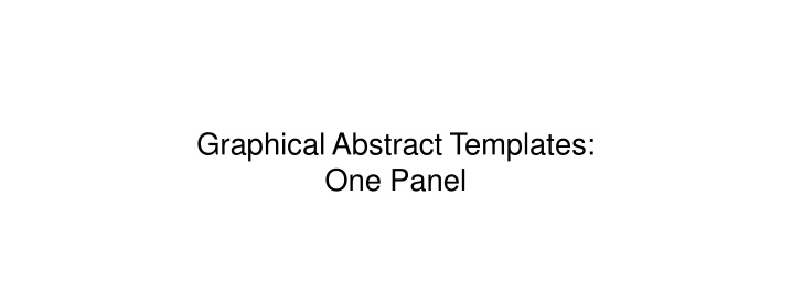 graphical abstract templates one panel