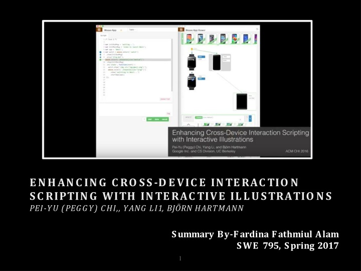 enhancing cross device interaction scripting with