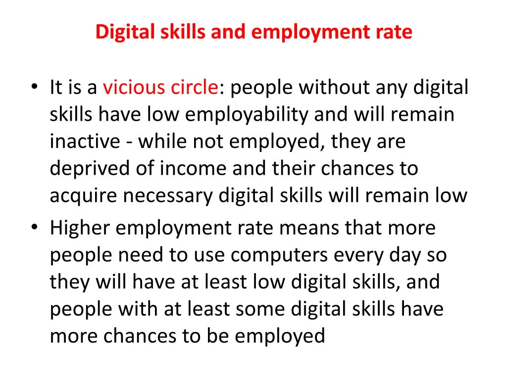 digital skills and employment rate 1