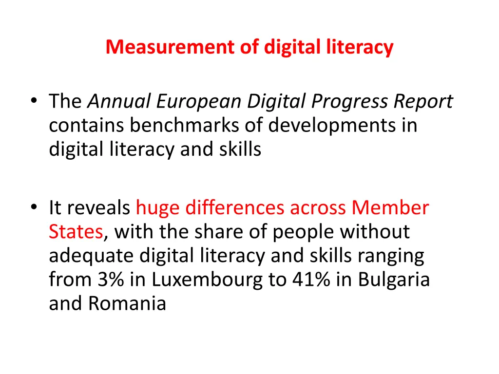 measurement of digital literacy 1