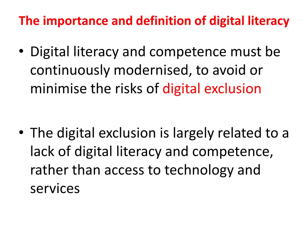 the importance and definition of digital literacy 1