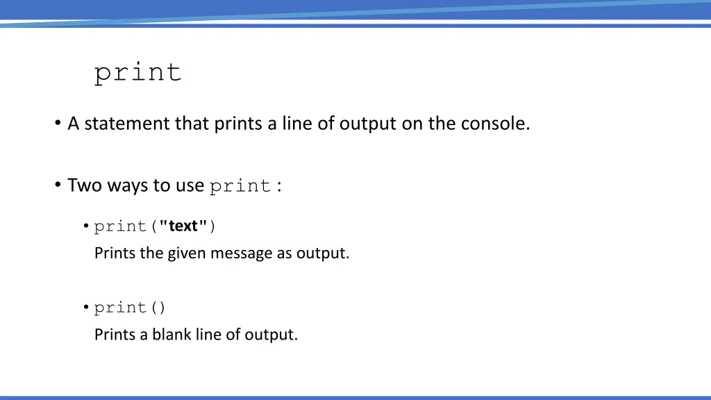 print