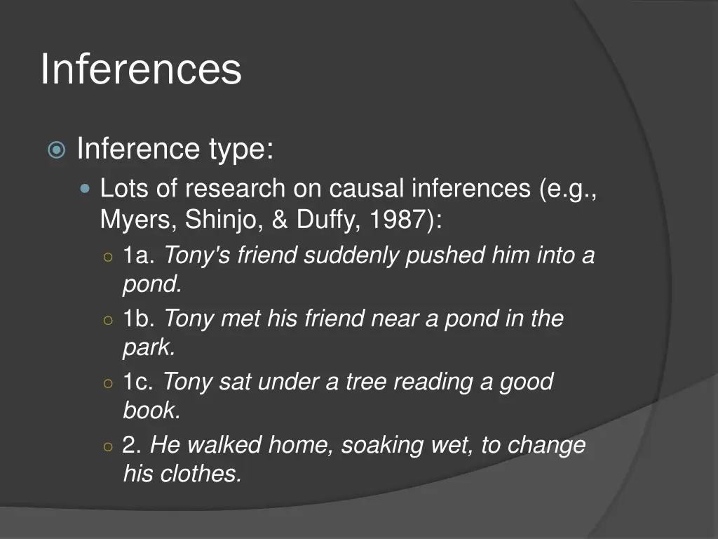 inferences 15