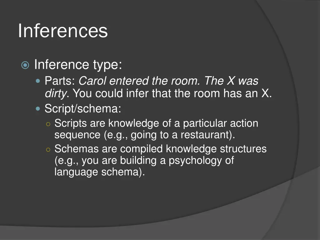 inferences 17