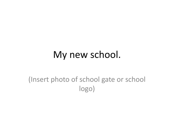 my new school