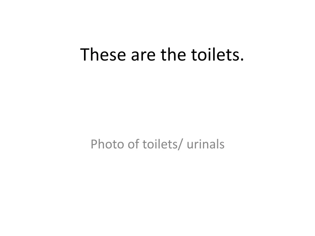 these are the toilets