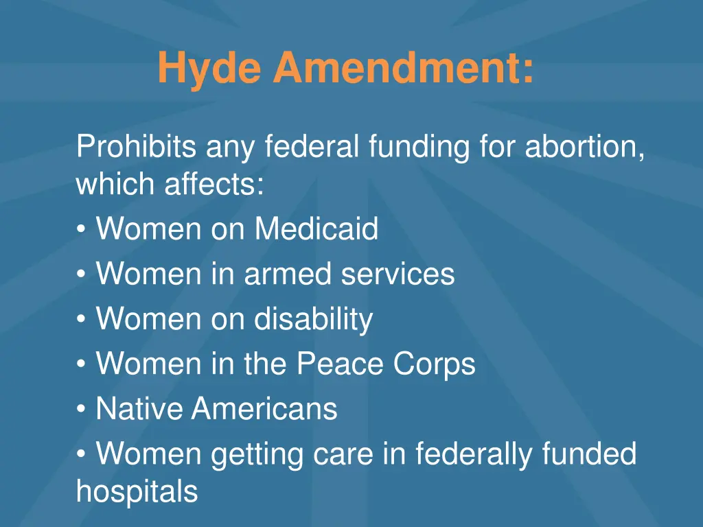 hyde amendment