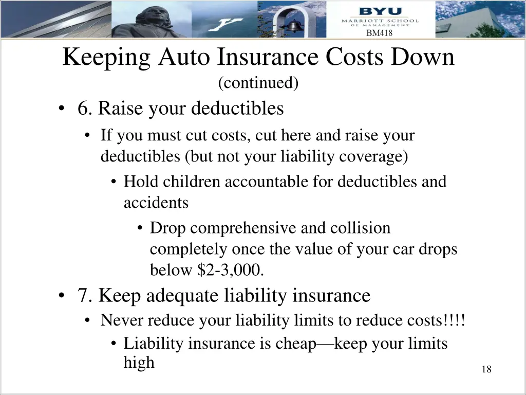 keeping auto insurance costs down continued 2