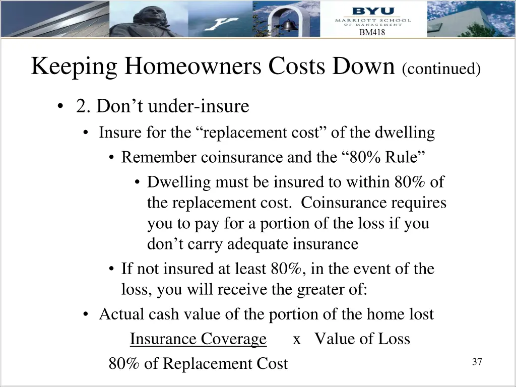 keeping homeowners costs down continued