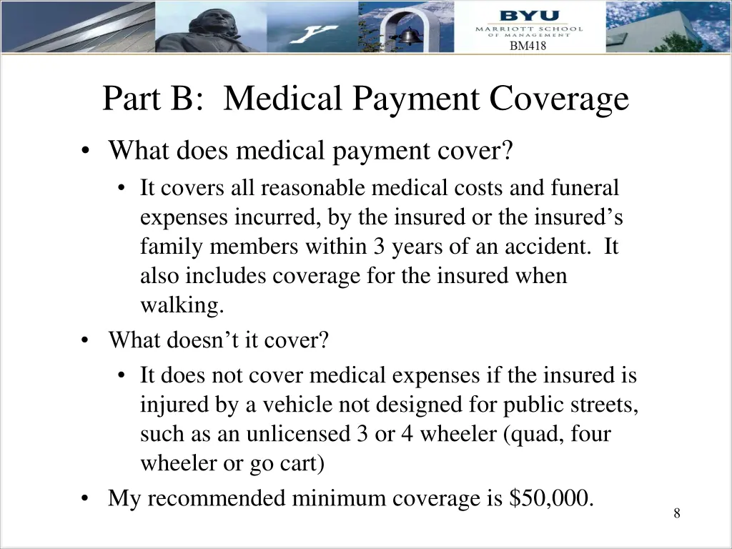part b medical payment coverage