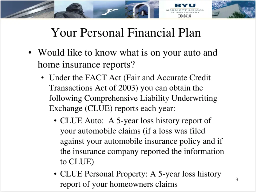 your personal financial plan