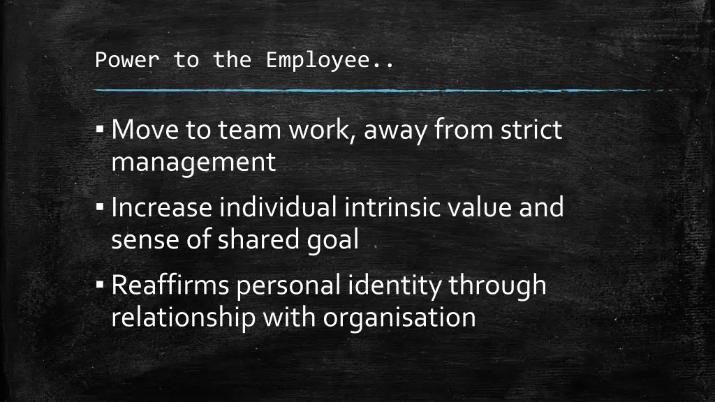 power to the employee