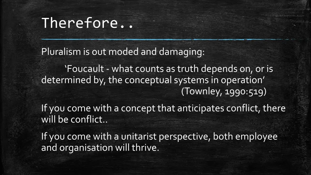 therefore