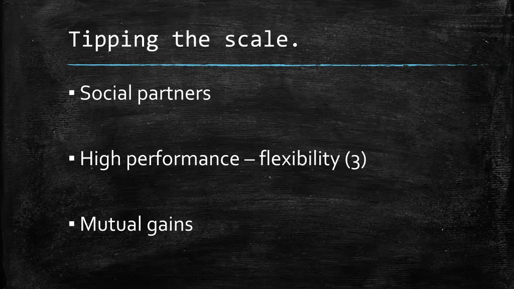 tipping the scale