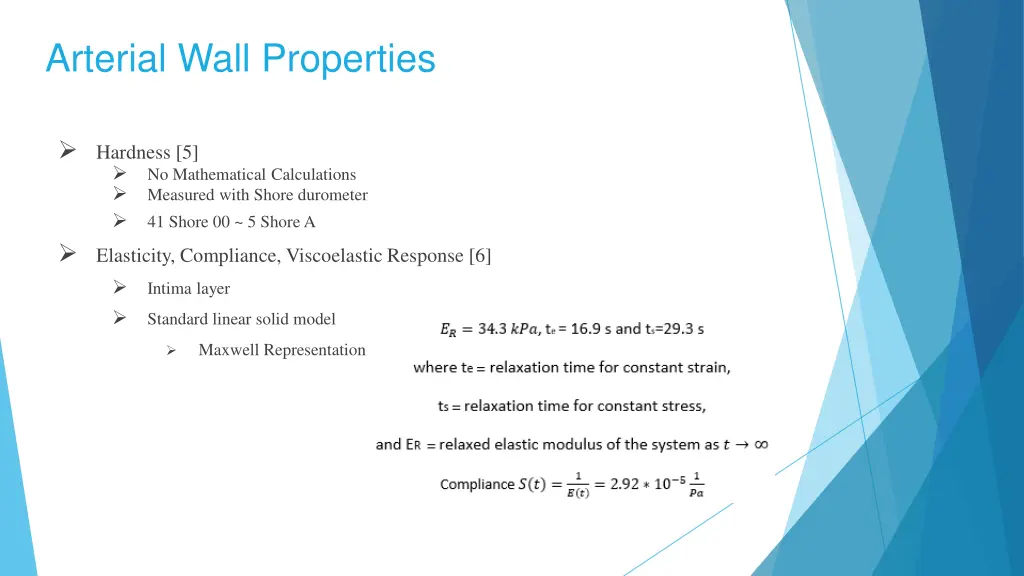 arterial wall properties