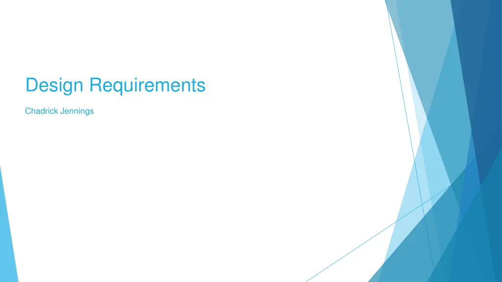 design requirements
