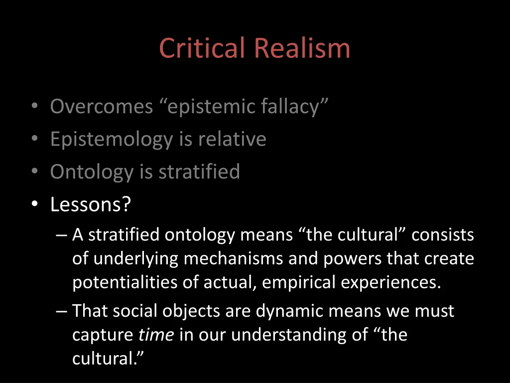 critical realism 3