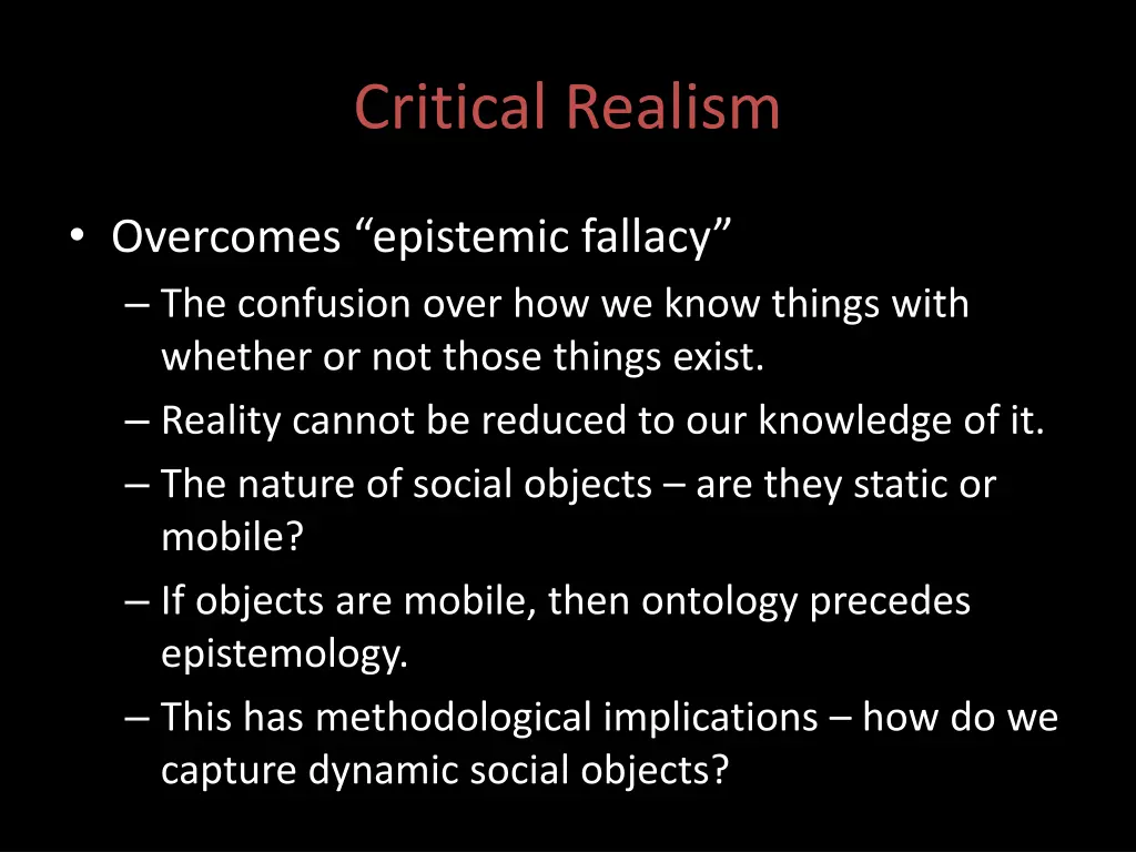 critical realism