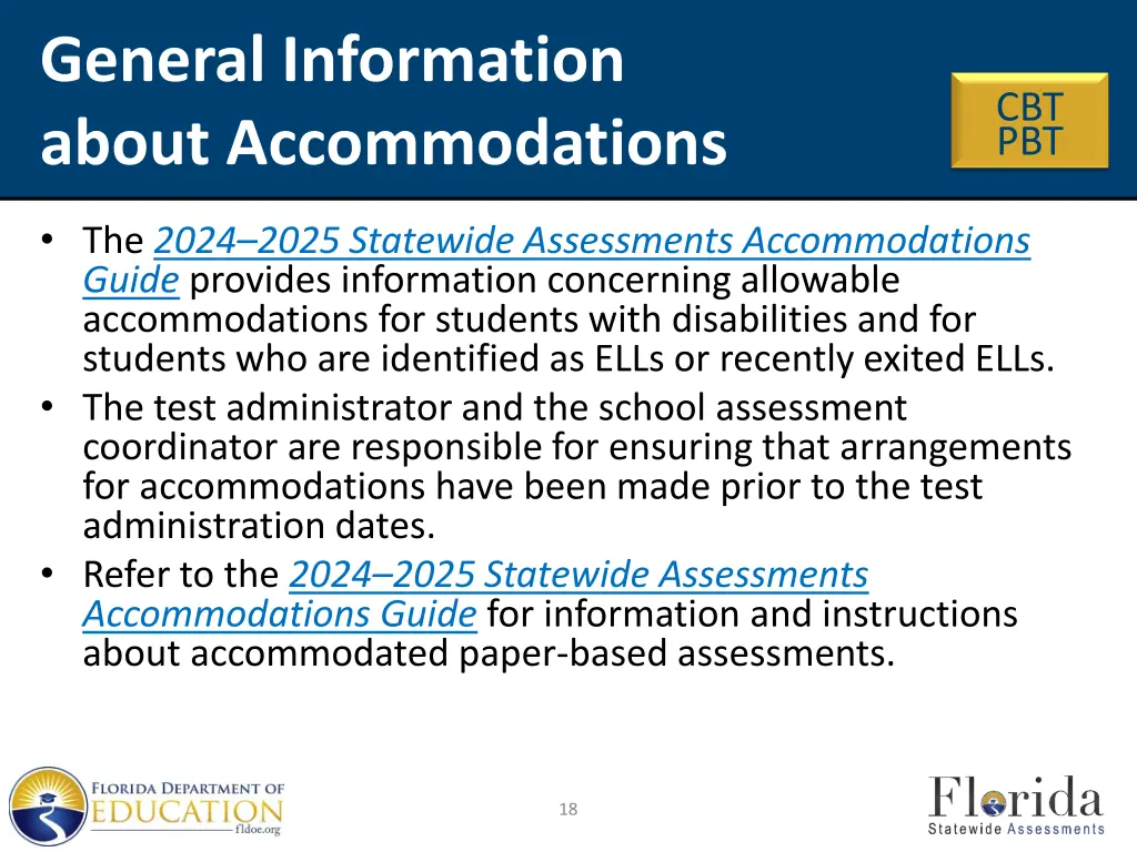 general information about accommodations
